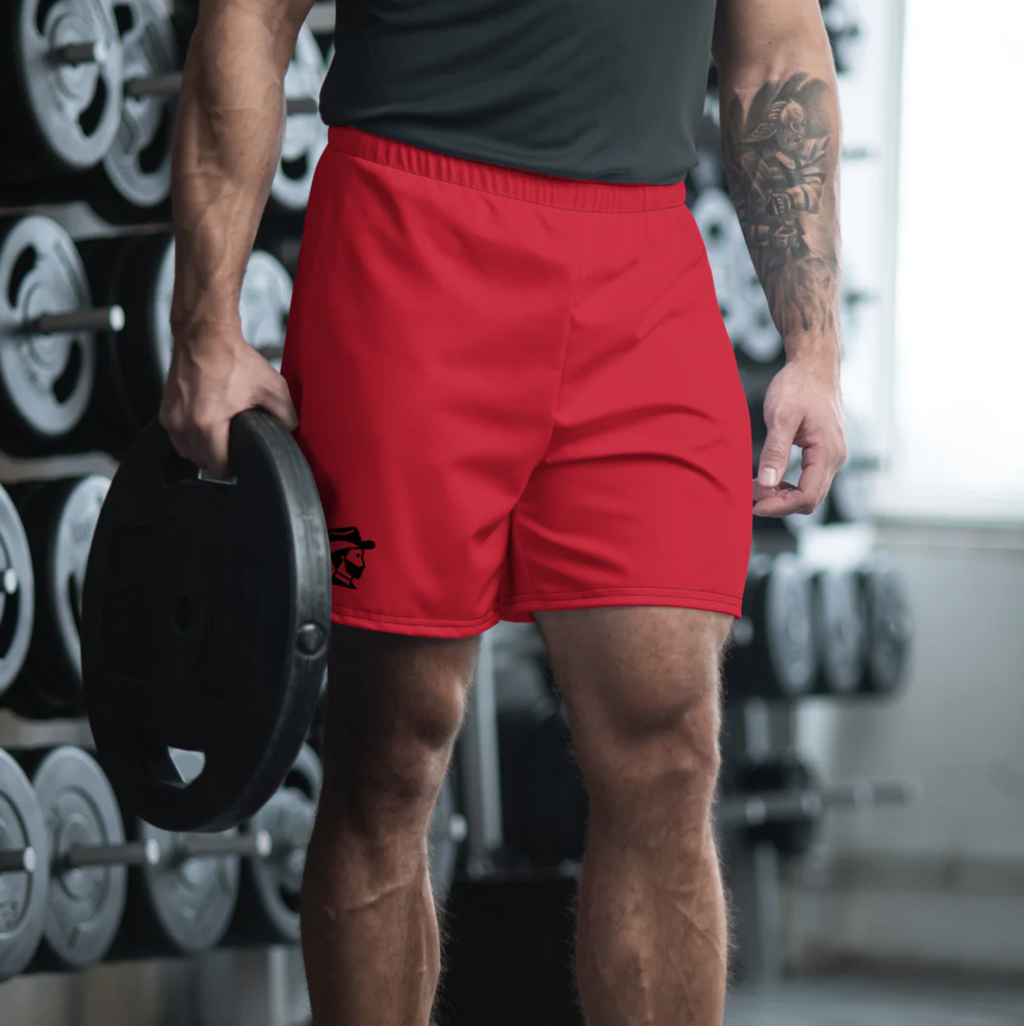 Men's Athletic Shorts (Red)