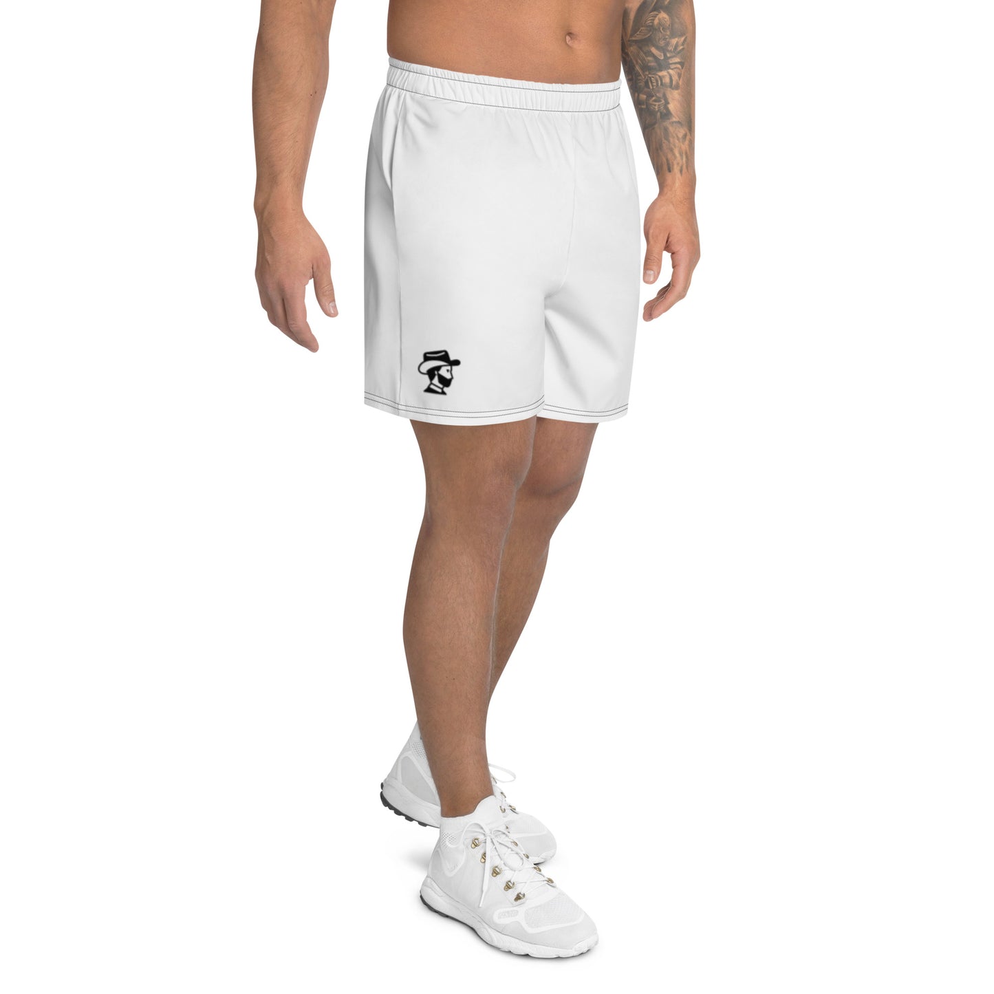 Men's Athletic Shorts (White)